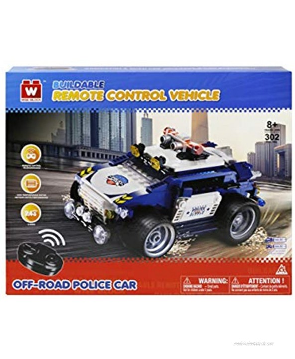 Alpha Group Wise Blocks Buildable Remote Control Police Vehicle US389046