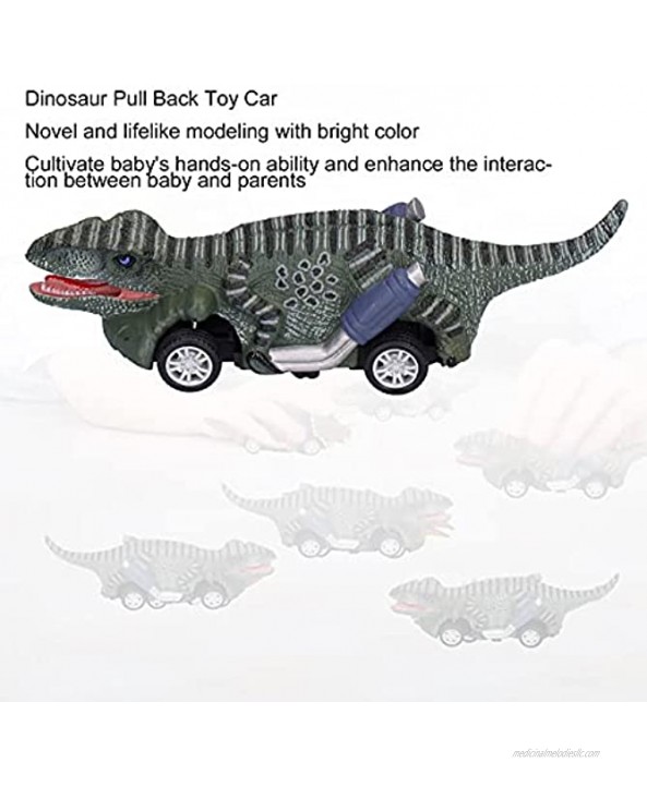 AMONIDA Pull Back Toy Cars Exquisite Reliability Dinosaur Car Toys Sturdy 4.7 X 1.6 X 1.6in for Gift for Dinosaur Party Favors Party DecorationRaptor
