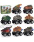 AUGESTE Dinosaur Toys for Boys 3-6,8 PCS Trucks Pull Back Dinosaur Cars,Party Birthday for 4,5 Years Old Kids Boys & Girls Dinosaur Style