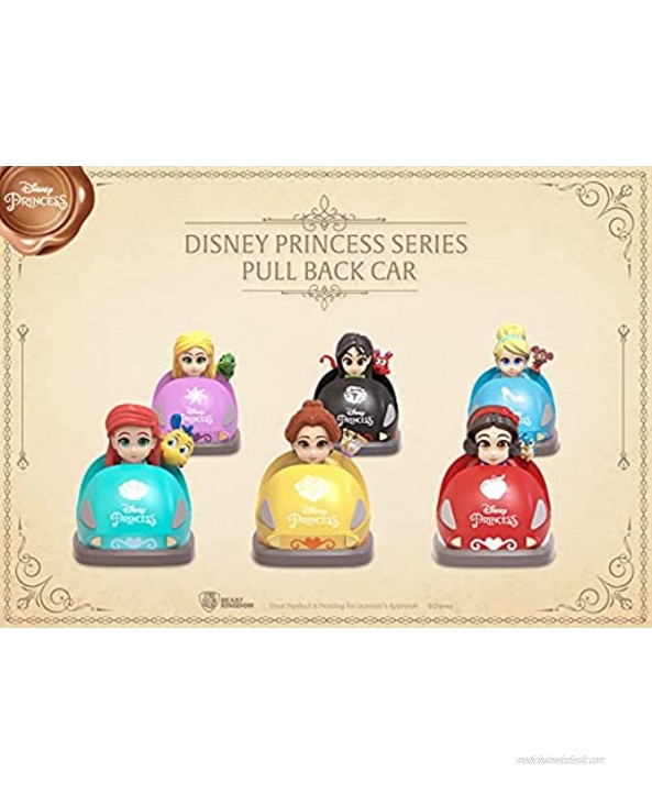 Beast Kingdom Disney Princess Series Pull Back Car Set Multicolor