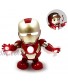 Dancing Iron Man Dance Hero Toys Dancing Robot with Light Music Dancing for Boy Girls Kids Children Gift Iron Man Color : A