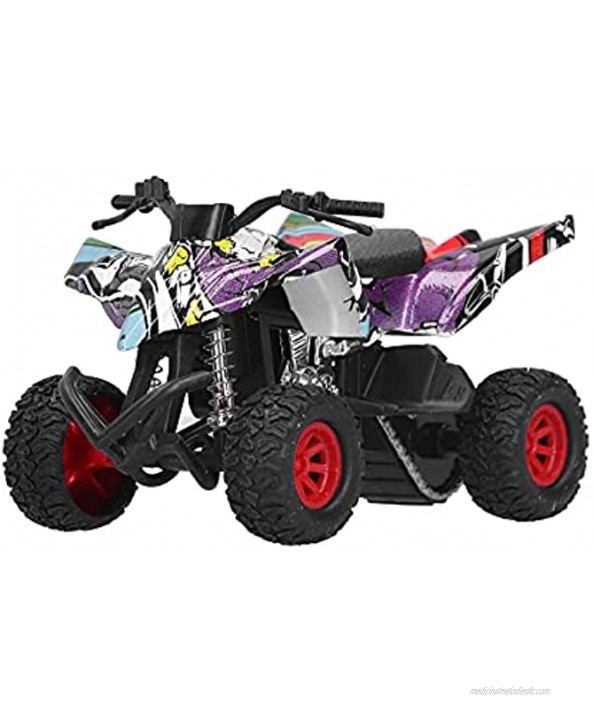 FastUU Motorcycle Model Gift Motorcycle Toy Simple Operate Sound with Pull Back for Playing for KidsGraffiti Color