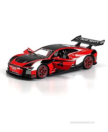 HWZH Scale car Model 1:32 for Audi GT Car Model Racing Alloy Pull Back Sound and Light Children's Metal Toy Car Birthday Boy Gift Color : 1