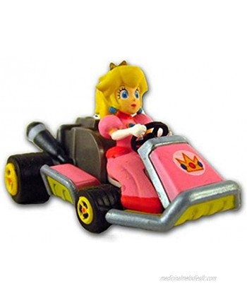 Mario Kart 7 Racing Collection Pull Back Racer ~ 2" Peach