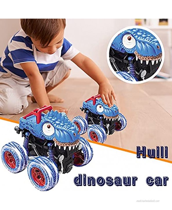 Pull Back Inertia Press Dinosaur Toy Car Cartoon Animal Monster Trucks Children's Toy for 3-6 Boy Christmas Birthday Gifts for Kids 1