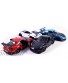 Set of 4 2010 Porsche 911 GT2 RS Pull Back Toy Sports Cars 1:32 Scale Black Blue Red White