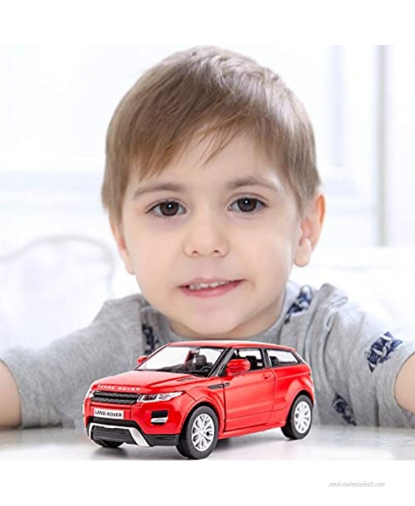 TGRCM-CZ 1 36 Scale Aurora Casting Car Model Zinc Alloy Toy Car for Kids Pull Back Vehicles Toy Car for Toddlers Kids Boys Girls Gift Red