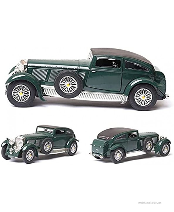 WJSM Toys 1 32 Classic Car Vintage Car Model Simulation Toy Car Model Alloy Pull Back Children Toys Collection Gift Color : Green