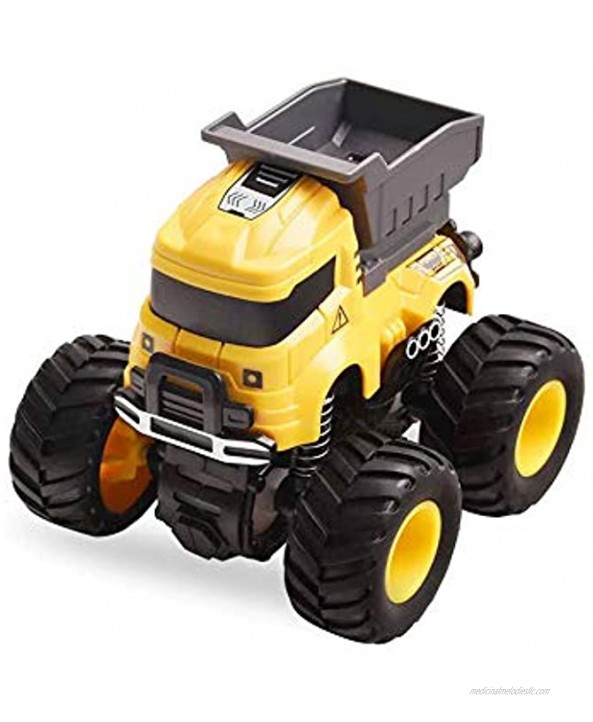 XHAIZ Pull Back Cars,Construction Trucks with Crane for Boys Children Go Friction Powered Vehicles Cars Truck for Toddlers Aged 3+ Year Old Gifts for Kids Birthday
