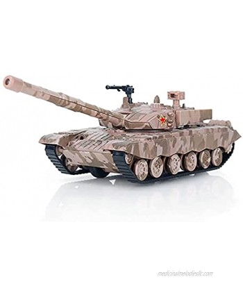 Xolye Alloy Acousto-Optic Tank Model 3 Colors Optional Metal Material Simulation Military Series Toy Car Children's Pull Back Armored Car Toy Birthday Gift