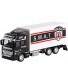 Yienct Semi Truck Toy for Kids with Trailer Pull Back Cars Tow Trucks Toy for Boys Age 1 2 3 4 5 6 7 Year Old Boys Big Police Metal Wrecker Rescue Friction Powered Trucks for Toddler 1:48 Scale