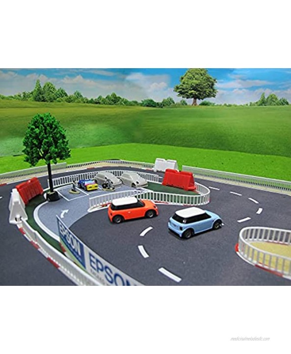 1:76 World Smallest Proportional Hobby Grade Racing Track with 2 RC Cars
