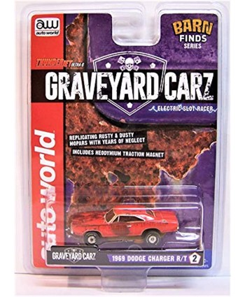 Auto World Graveyard Carz 1969 Dodge Charger R T Ho Scale Slot car