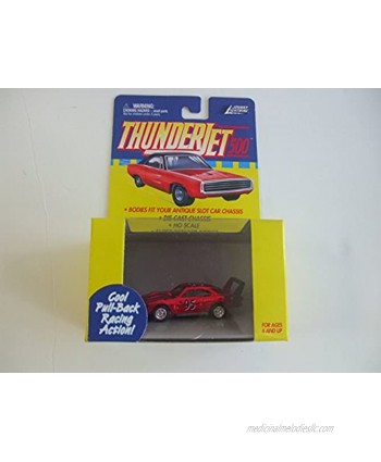 Johnny Lightning ThunderJet 500 HO Scale Pull Back Action Chevy Chevelle Metallic CandyChrome RED