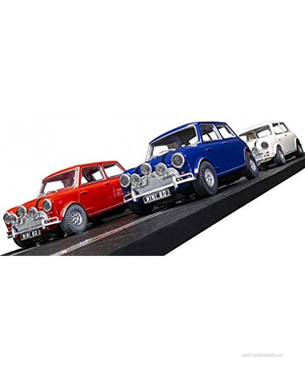 Scalextric Morris Mini Cooper Commemorative Diamond Edition Pack 1: 32 Slot Race Cars C4030A Red White Blue