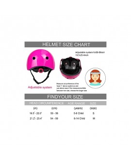 Sumfox Kids Bike Helmet Set Kids Helmet and Knee Pad Set Adjustable Toddler Helmet for Ages 5-14 Boys Girls for Skateboarding Roller Skating Cycling Scooter