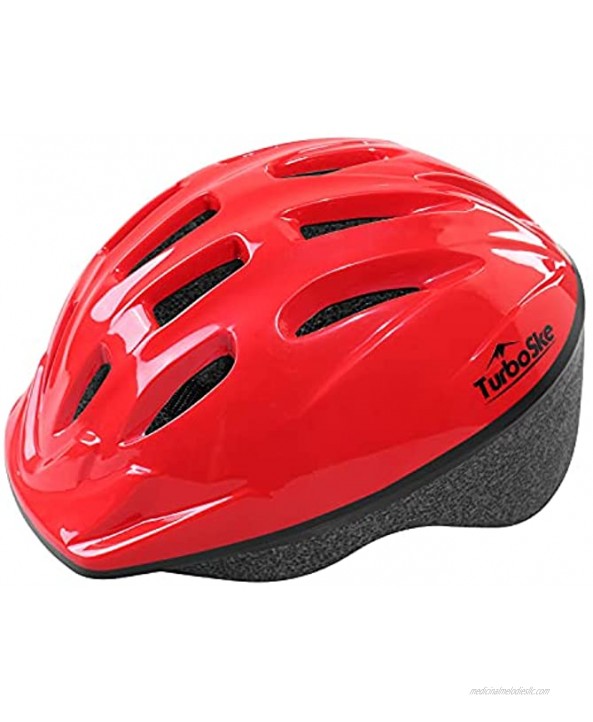 TurboSke Kids Bike Helmet Size Adjustable Toddler Multi-Sport Helmet for Bicycle Skateboard Roller Skating for Boys and Girls 3-5