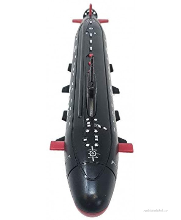 16.5 Inch Toy Black Submarine with Sound Effects and Torpedo