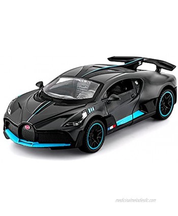 Bugatti Divo Diecast Car,Zinc Alloy Casting Model Toy Car Pull Back Car,1 32 Scale Toy Gift for Kids Toddlers Boys and Girls Gray