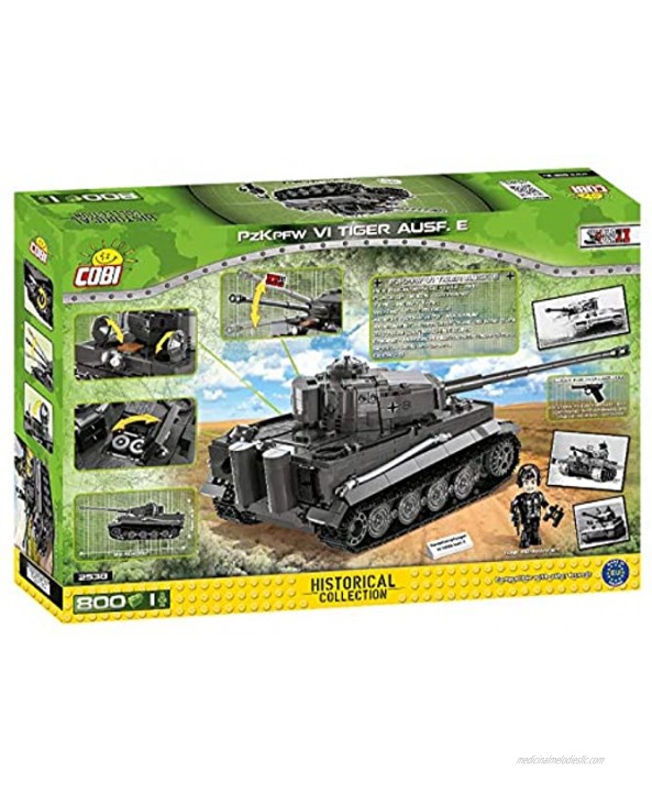 COBI Historical Collection WWII PzKpfw VI Tiger Ausf. E 800 Pieces