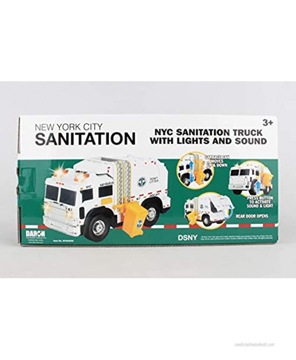 Daron NYC Sanitation Truck with Lights & Sounds 2019 New