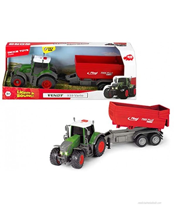 Dickie Toys Fendt Farm Tractor with Trailer