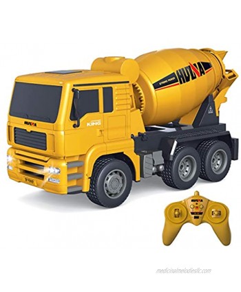 Fistone RC Cement Mixer Truck 6 Channel 1 18 Scale Auto Dumping Construction Vehicle Toy for Kids Boys Age 8 10 12 Years Old
