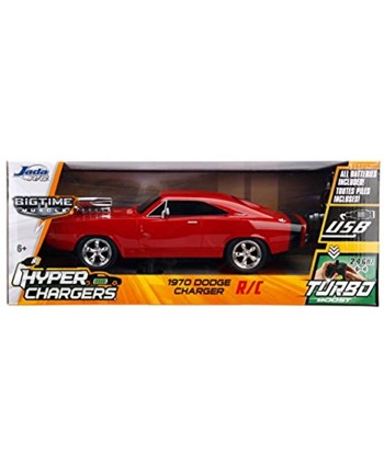Jada Toys Hyperchargers 1:16 Big Time Muscle RC Dodge Charger Red 30400
