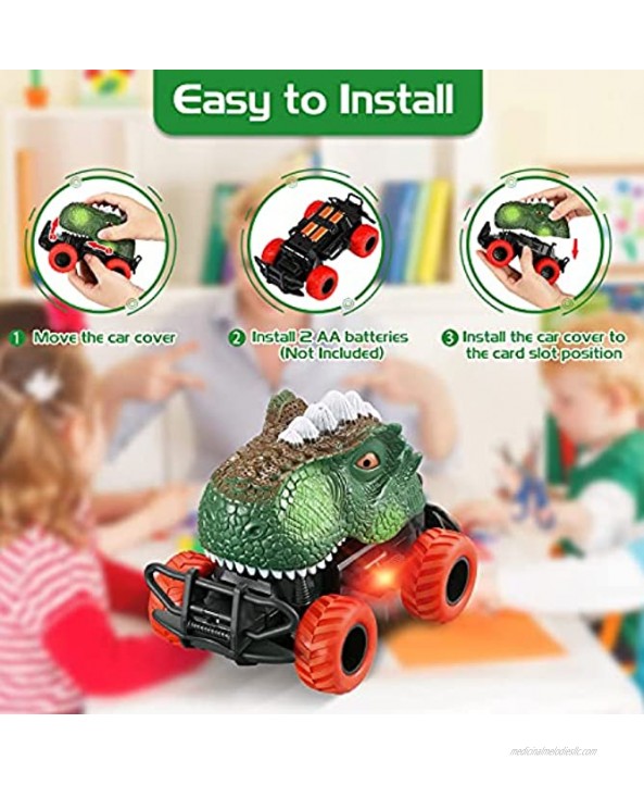 Kids Toys Dinosaur Toy Cars: Dinosaur Toys for Kids 3-5 Remote Control Car | Boy Toys for 3 4 5 6 Year Old Boys RC Cars Toy Truck Toddler Toys Age 3-4 Christmas Birthday Gifts for Boys Girls Age 5-7