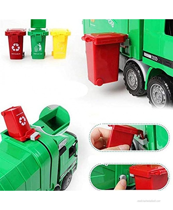 Nuanmu Trash Can Toy Kids Push Toy Vehicles Garbage Can 2 Style of 6 Colors