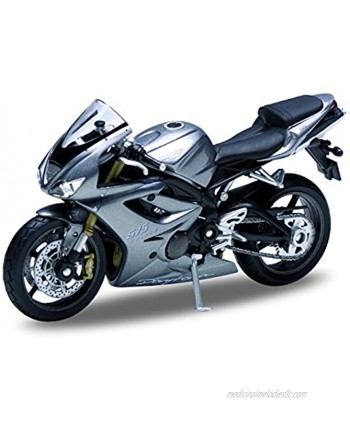 Welly Die Cast Motorcycle Silver Triumph Daytona 675 1:18 Scale