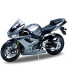Welly Die Cast Motorcycle Silver Triumph Daytona 675 1:18 Scale