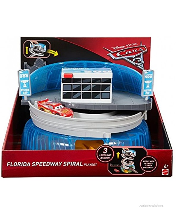 Disney Pixar Cars 3 Florida Speedway Spiral Playset