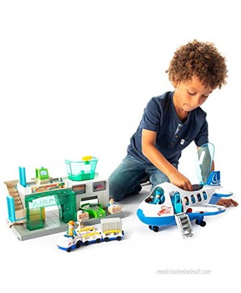 Fat Brain Toys Airport Terminal and Jet Plane Playset Airport Playset