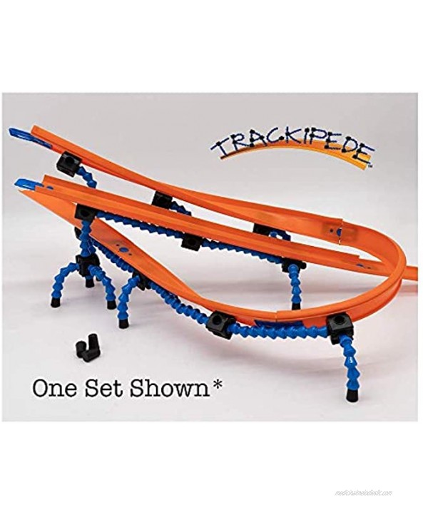 Trackipede Building Set Compatible with Hot Wheels Track and Playsets Creative Track Building Attachment