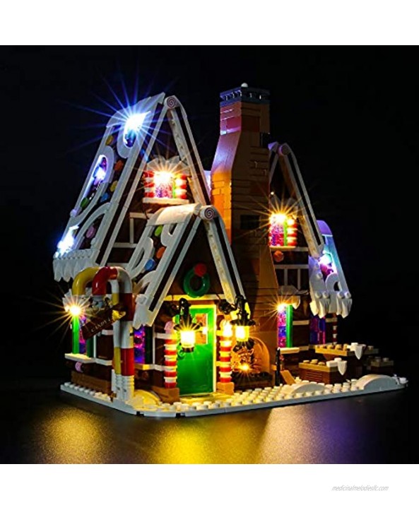 Briksmax Led Lighting Kit for Creator Gingerbread House Compatible with Lego 10267 Building Blocks Model- Not Include The Lego Set