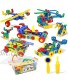 Building Blocks STEM Toys Educational Construction Set Engineering Toys Kit Creative Activities Games Learning Gift for Kids 4-8 Years with Toy Storage Box