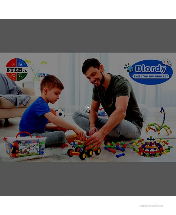 Building Toys STEM Educational Blocks for Kids Toys Dlordy 170 Pcs Construction Interlocking Toddler Learning Engineering Fun Brain Game Gifts Ideas for Ages 4 5 6 7 8 9 10 11 Year Old Boys Girls