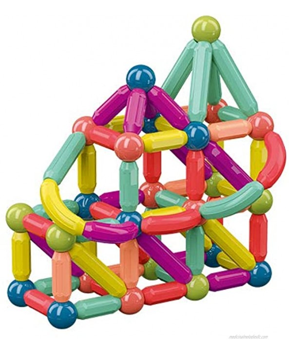 Jofarstep | 42PCS Magnetic Balls and Rods Set Magnetic Building Set Magnetic Balls and Sticks Featuring Safe Extra-Strong STEM Stacking Toys for Boys & Girls 3+