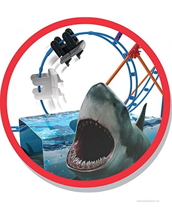 K'NEX Thrill Rides Tabletop Thrills Shark Attack Roller Coaster Building Set Ages 7+