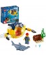 LEGO City Ocean Mini-Submarine 60263 Underwater Playset Featuring a Toy Submarine Pirate Treasure Chest Hammerhead Shark Figure and a Pilot Minifigure Great Gift for Kids 41 Pieces