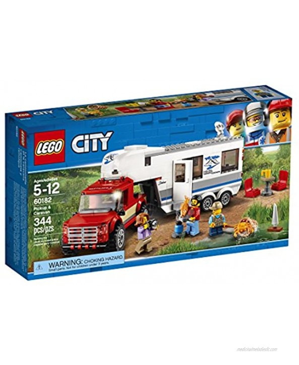 LEGO City Pickup & Caravan 60182 Building Kit 344 Pieces