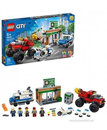 LEGO City Police Monster Truck Heist 60245 Police Toy Cool Building Set for Kids New 2020 362 Pieces