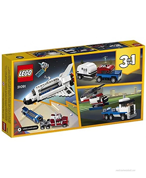LEGO Creator 3in1 Shuttle Transporter 31091 Building Kit 341 Pieces