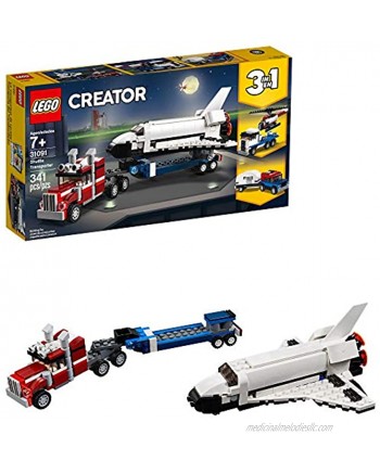 LEGO Creator 3in1 Shuttle Transporter 31091 Building Kit 341 Pieces