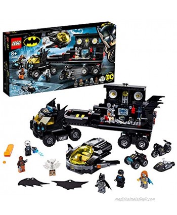 LEGO DC Mobile Bat Base 76160 Batman Building Toy Gotham City Batcave Playset and Action Minifigures Great ‘Build Your Own Truck’ Batman Gift for Kids Aged 6 and up 743 Pieces