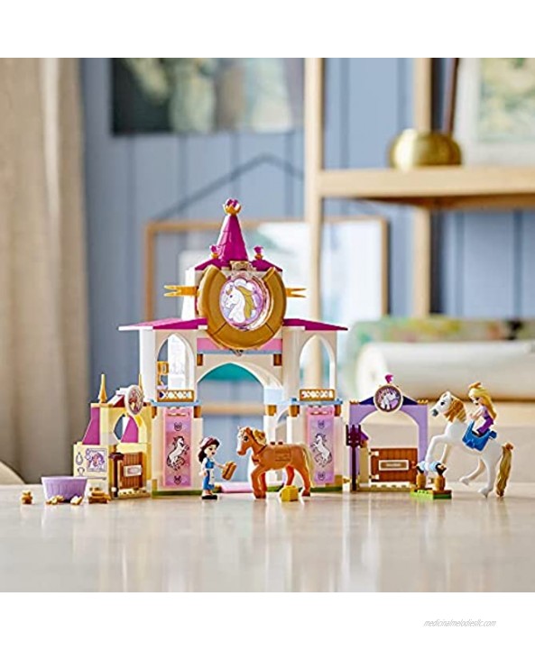 LEGO Disney Belle and Rapunzel’s Royal Stables 43195 Building Kit; Great for Inspiring Imaginative Creative Play 239 Pieces