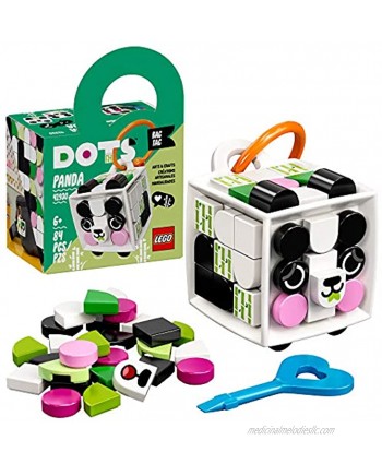 LEGO DOTS Bag Tag Panda 41930 DIY Craft Accessories and Decorations Kit; A Creative Gift for Kids Who Like to Make Their Own Bag Tags New 2021 84 Pieces