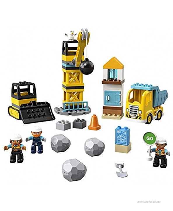 LEGO DUPLO Construction Wrecking Ball Demolition 10932 Exclusive Toy for Preschool Kids; Building and Imaginative Play with Construction Vehicles; Great for Toddler Development New 2020 56 Pieces