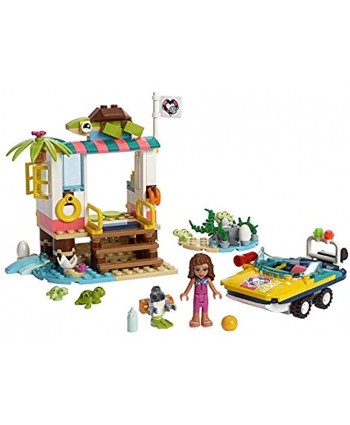 LEGO Friends Turtles Rescue Mission 41376 Rescue Building Kit with Olivia Minifigure and Toy Turtles Includes Toy Rescue Vehicle and Clinic for Pretend Play 225 Pieces